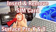Surface Pro X & 8: How to Insert & Remove SIM Card