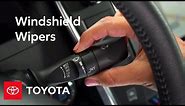 Toyota How-To: Windshield Wipers | Toyota