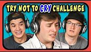 YOUTUBERS REACT TO TRY NOT TO CRY CHALLENGE