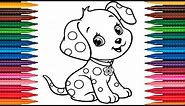Drawing Puppy How to Draw Dog Coloring Book Fun Painting Dog Coloring Page