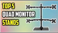✅Best Quad Monitor Stands 2023 | Top 5 Quad Monitor Stands Review