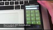 How to Unlock Motorola & enter Subsidy code instantly / Remove "SIM Network Unlock" - Instructions
