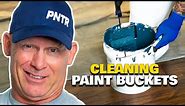 Cleaning Your Paint Buckets After Use. Professional Painting Tips.