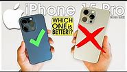 WHICH ONE iPhone 15 Pro vs iPhone 15 Pro Max DON'T PICK WRONG