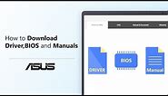 How to Search Driver,BIOS and Manuals? | ASUS SUPPORT