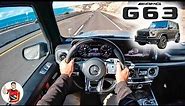 The 2022 Mercedes-AMG G63 is a 577-HP Intimidation Tactic (POV Drive Review)