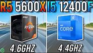 Ryzen 5 5600X vs i5 12400F - Any Difference?