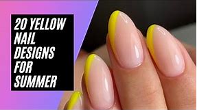 20 Yellow nail design ideas