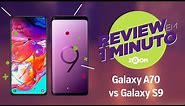 Galaxy A70 vs Galaxy S9 - COMPARATIVO | REVIEW EM 1 MINUTO - ZOOM