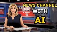 How To Create A News Channel With AI || AI News Video Generator || AI Lip Sync