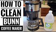HOW TO DESCALE / CLEAN BUNN VELOCITY BREW 10 CUP COFFEE MAKER NHS-B DESCALE WITH VINEGAR