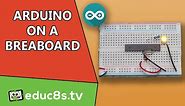 Arduino Uno (ATMEGA328P) on a breadboard Tutorial DIY project. Easy guide.