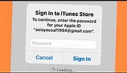 Fix Sign In To iTunes Store Error On iPhone iPad & iPod ( How to Fix Sign In iTunes Error ) 2021
