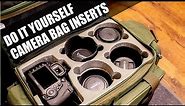 DIY camera bag inserts
