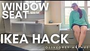 DIY Window Seat HACK with IKEA Besta Drawers