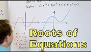 01 - Visualize Roots of Equations - Linear, Quadratic, Cubic, Quartic Solutions
