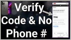 How To Get Apple ID Verification Code Without Phone Number
