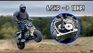 Ultimate Enduro Racing Mini Bike Build | TrailMaster Hurricane 200X + Tillotson 225cc Swap!