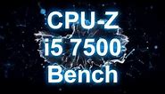INTEL Core i5 7500 CPU-Z Benchmark Test