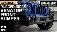 Jeep Gladiator JT Rugged Ridge Venator Front Bumper Review & Install