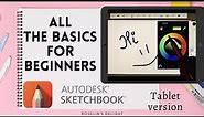 All the Basics you need to know about Autodesk Sketchbook(IOS & Android)|A Beginner's Guide|Free app