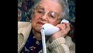Weird old lady on the phone!