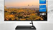 Lenovo 2023 IdeaCentre All-in-One Desktop, 27" FHD Touchscreen Display, 13th Gen Intel Core i5-13420H (Beats i7-12700H), 32GB RAM, 2TB SSD, Wireless KB & Mouse, Win 11 Home, Black
