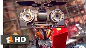 Short Circuit 2 (1988) - Manic Robot Scene (2/10) | Movieclips