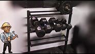 How to Build a Home Dumbbell Weight Rack - DIY