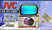 JVC XS-N218BC Portable Bluetooth Speaker Unboxing & Review | Bass & Sound Test