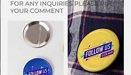 Get this amazing Pin Buttons Mock Up PSD template for FREE!