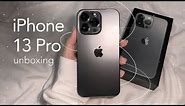 ☁️iPhone 13 Pro Graphite aesthetic unboxing + accessories 🍎