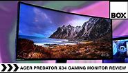 Acer Predator X34GS Curved Gaming Monitor Review | 34" UWQHD