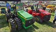 Custom John Deere And Case IH Quadtrac Garden Tractors!
