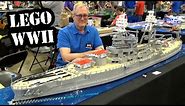 LEGO 8-Foot Long USS Arizona Pearl Harbor WWII Battleship