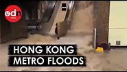 Hong Kong Floods: Metro Lines Turn to Rivers
