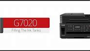 Canon PIXMA G7020 - Filling The Ink Tanks