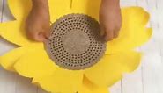 DIY Paper Sunflower with free SVG & Template