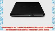 Samsung USB 2.0 External Optical Drive SE-S084D/TSBS Super WriteMaster Slim External DVD Writer