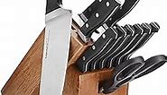 Calphalon Classic Kitchen Knife Set with Self-Sharpening Block, 12-Piece High Carbon Knives