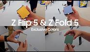 Samsung Galaxy Z Flip 5 & Z Fold 5 EXCLUSIVE COLORS Review - STUNNING🔥