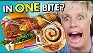 Eat In One Bite Challenge - Extreme Edition! (Spicy, Salty, Sour & More)