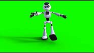 FREE HD Green Screen 3D ROBOT LEARNING TO WALK