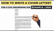 How To Write A Cover Letter For A Civil Engineering Job? | Example