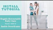Regalo Retractable Baby Gate | Inside Doorframe Install Tutorial