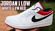 Air Jordan 1 Low White Gym Red University Review and On-Feet!