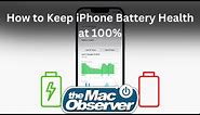 Unlock the Secret to 100% iPhone Battery Health