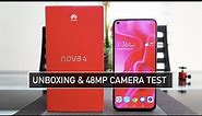 Huawei Nova 4 Unboxing, Hole-Punch Display, 48MP Camera Test