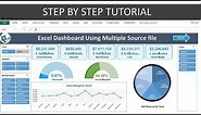 Fully Automated Excel dashboard with multiple source files | No VBA used