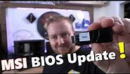 MSI BIOS update | step-by-step
